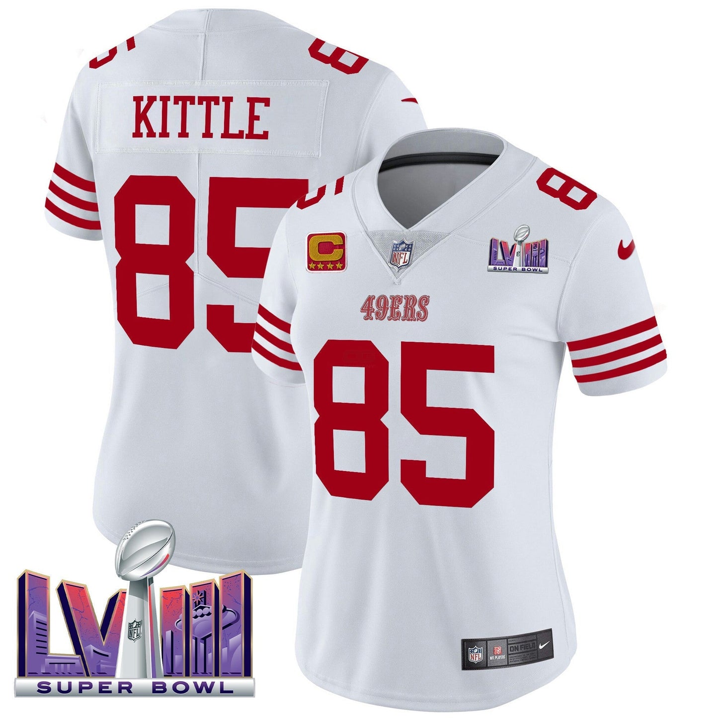 Camisa NFL Women’s Super Bowl LVIII Patch Vapor Limited Jersey
