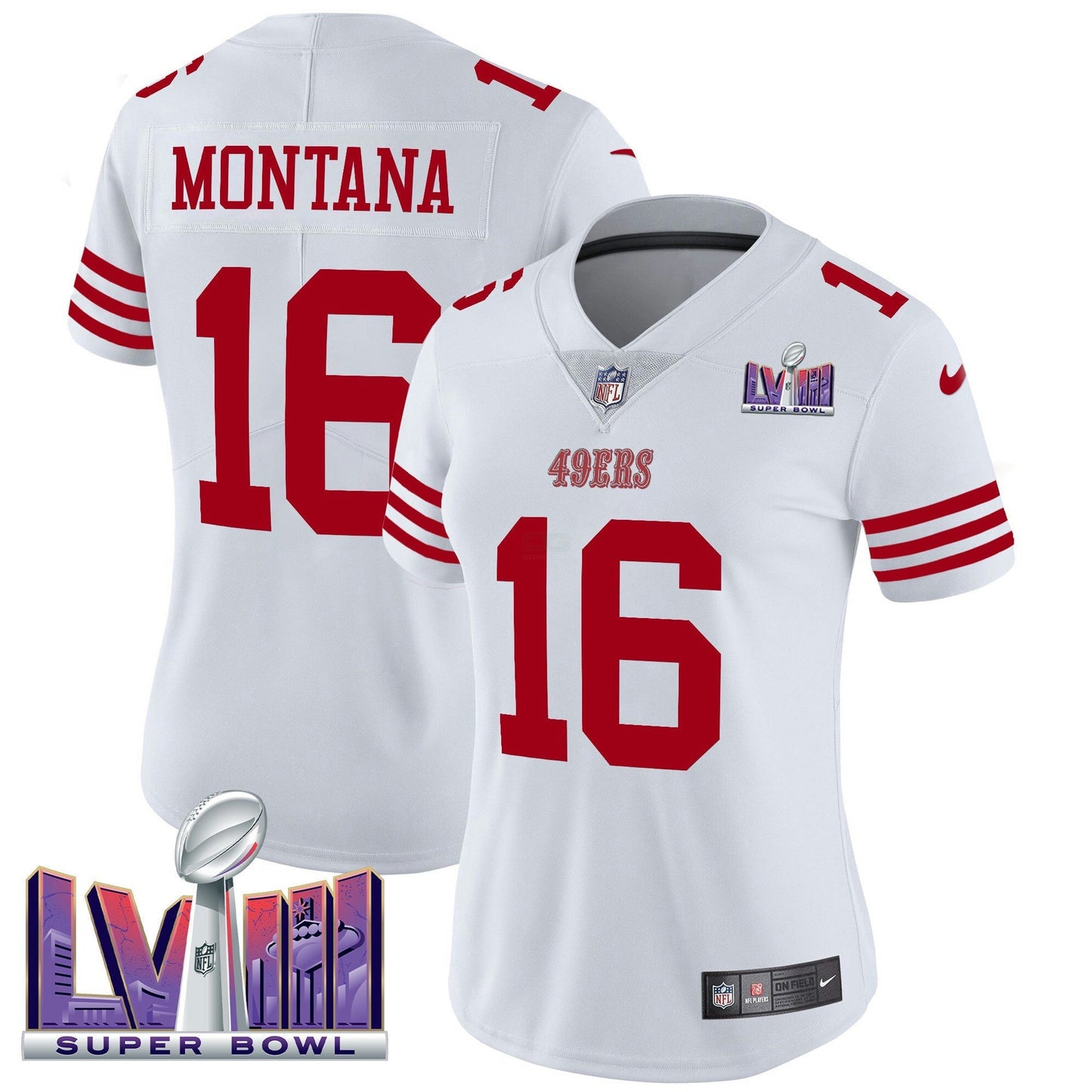 Camisa NFL Women’s Super Bowl LVIII Patch Vapor Limited Jersey