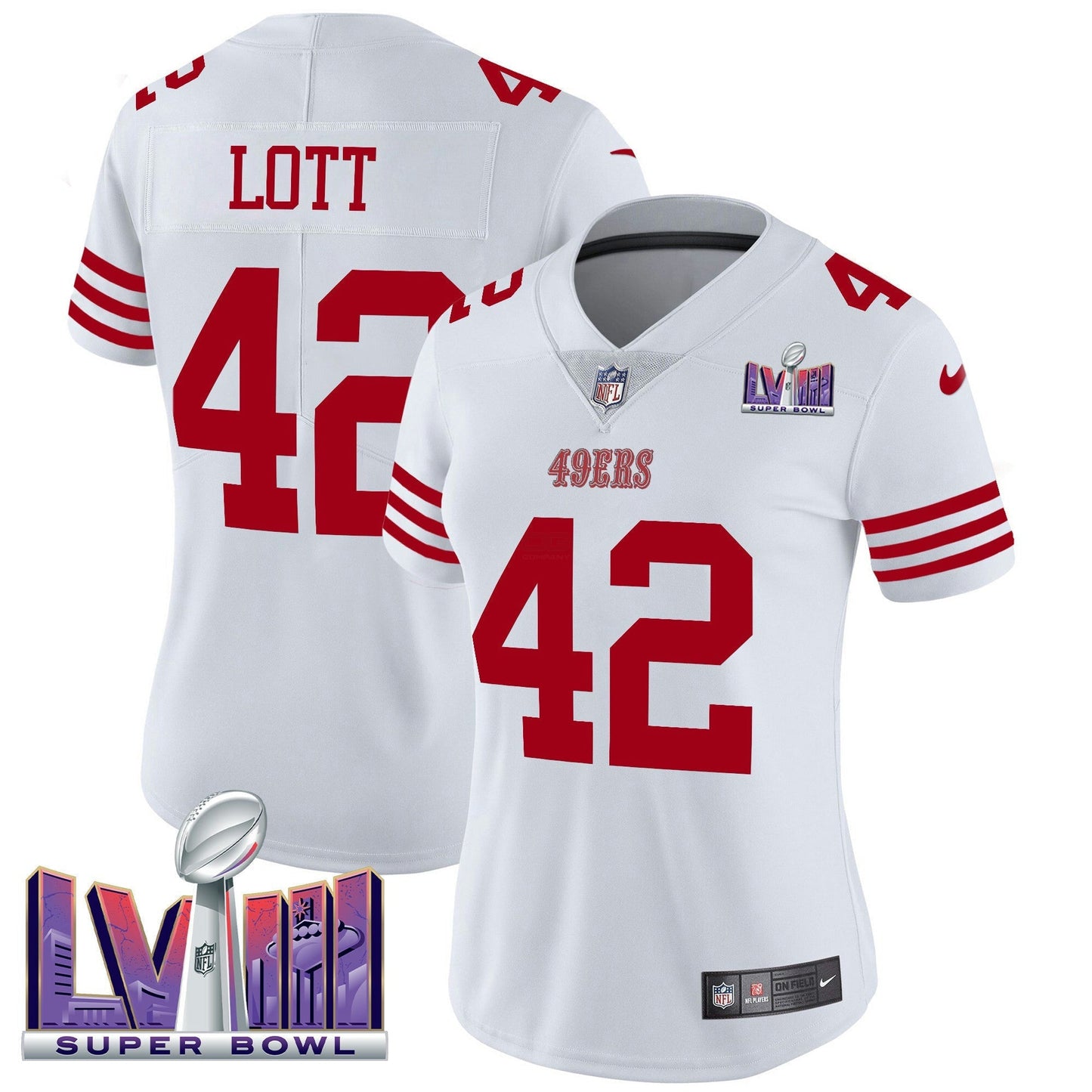 Camisa NFL Women’s Super Bowl LVIII Patch Vapor Limited Jersey