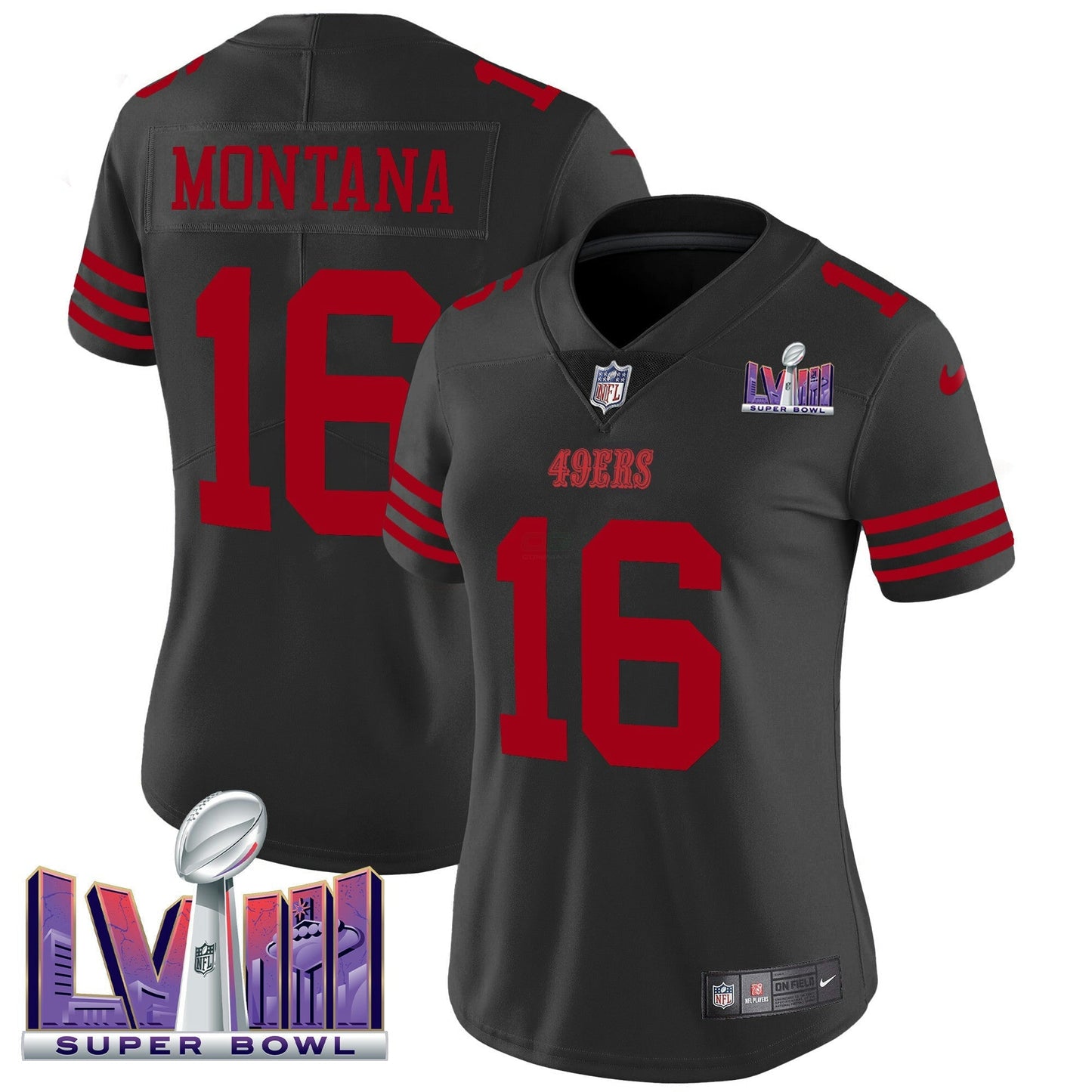 Camisa NFL Women’s Super Bowl LVIII Patch Vapor Limited Jersey