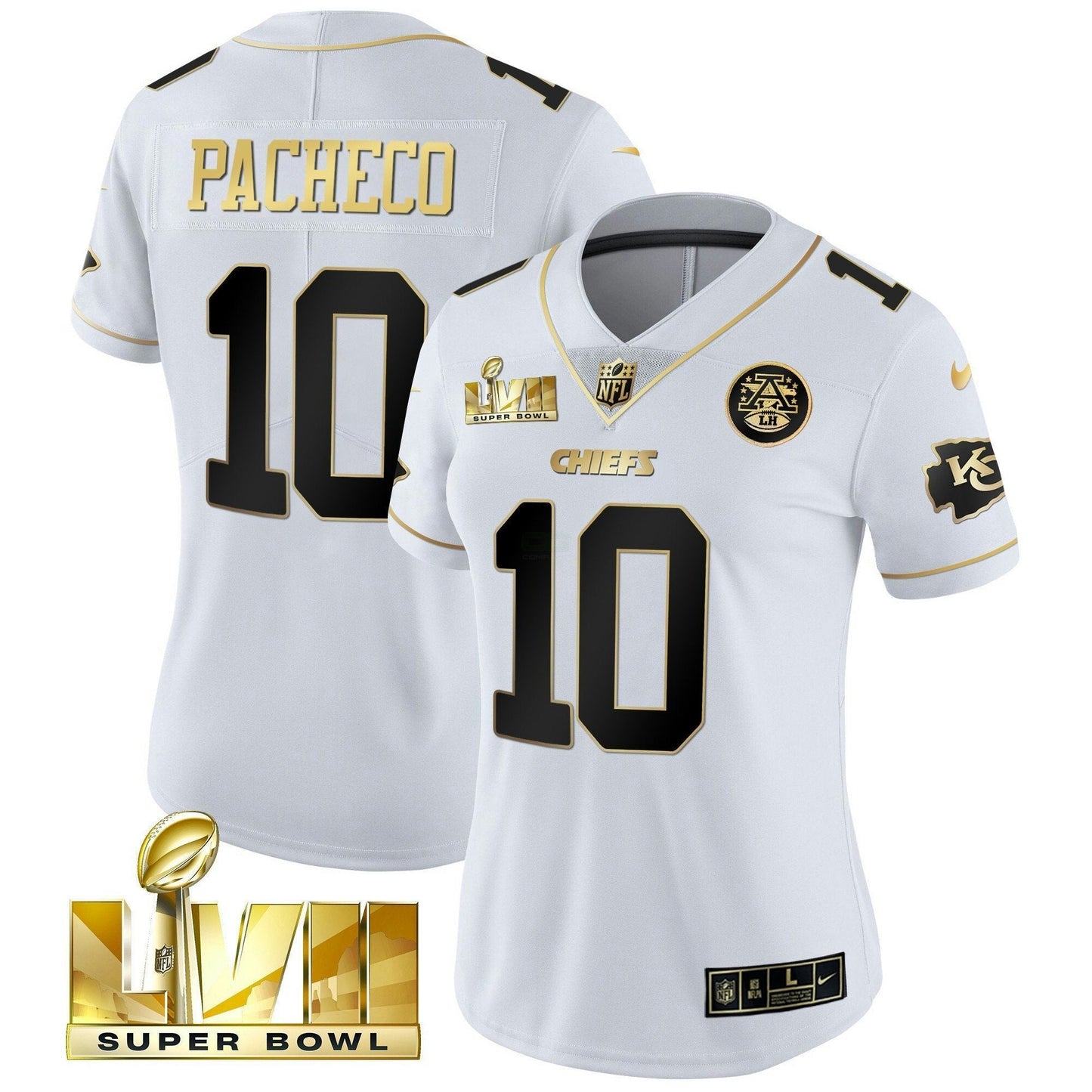 Camisa NFL Women’s Super Bowl Vapor Dourada Jersey