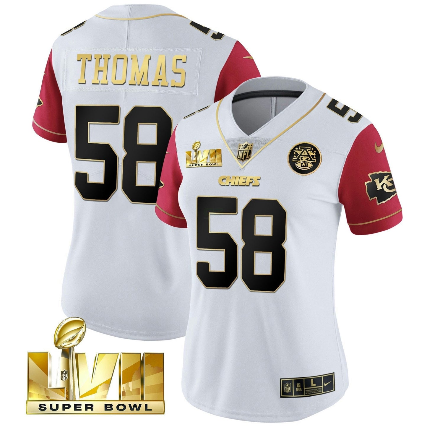 Camisa NFL Women’s Super Bowl Vapor Dourada Jersey