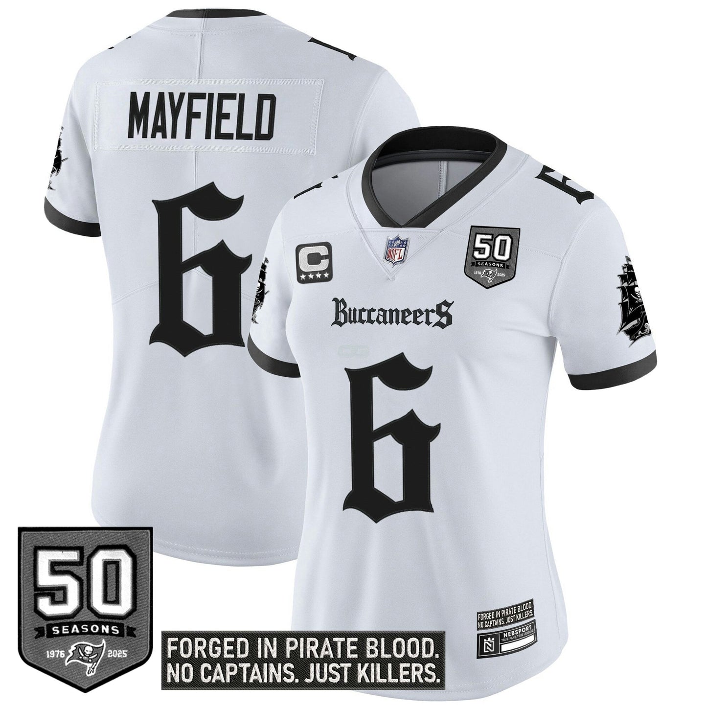 Camisa NFL Women’s Tampa Bay ‘Gothic Pirate Shadows Edition’ Vapor Limited Jersey