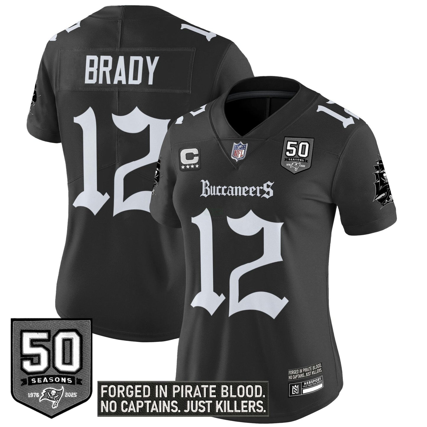 Camisa NFL Women’s Tampa Bay ‘Gothic Pirate Shadows Edition’ Vapor Limited Jersey