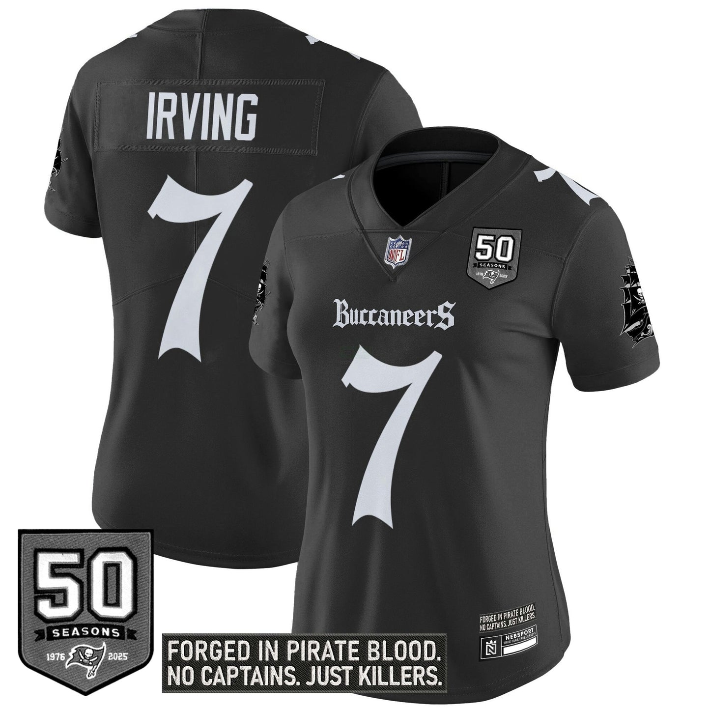 Camisa NFL Women’s Tampa Bay ‘Gothic Pirate Shadows Edition’ Vapor Limited Jersey