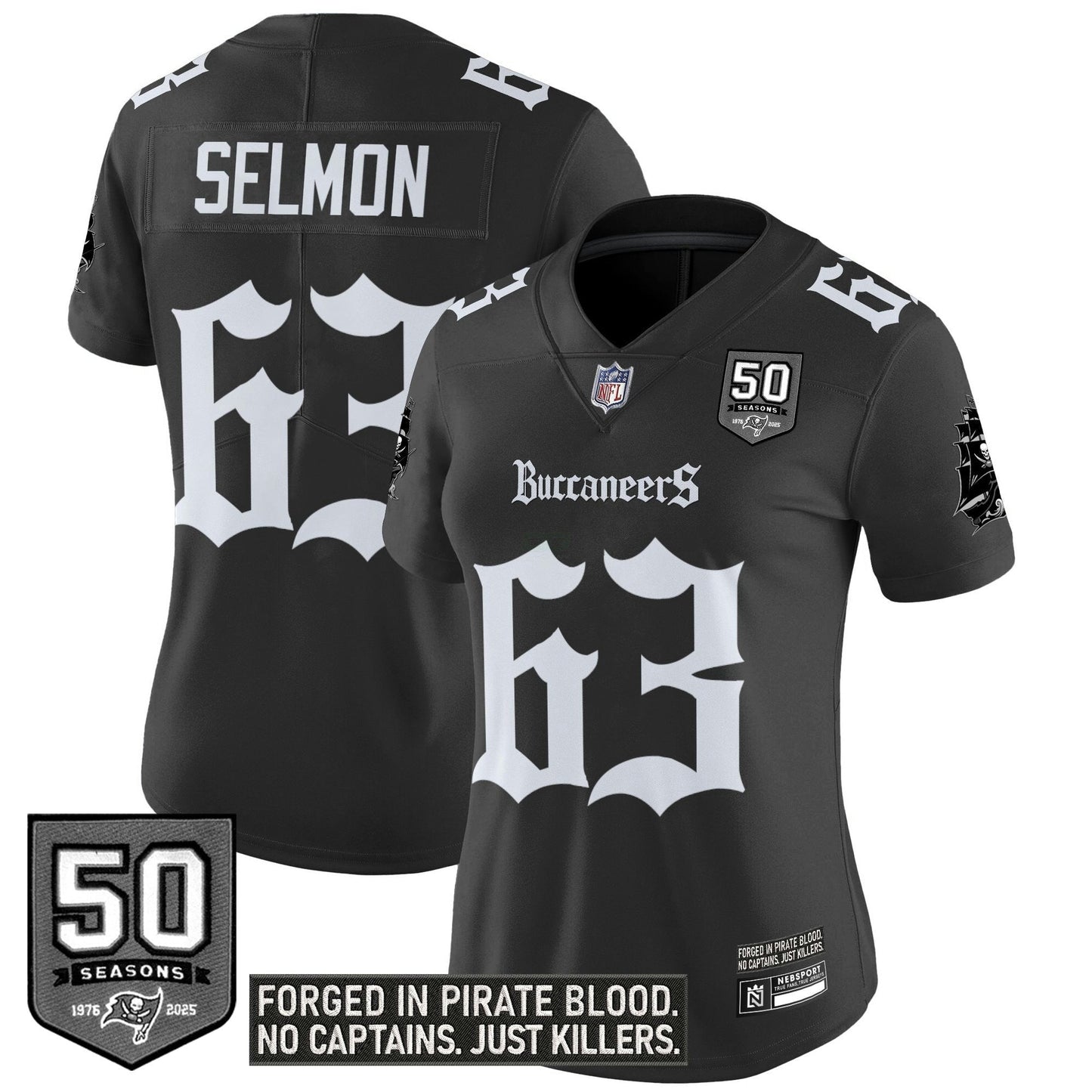 Camisa NFL Women’s Tampa Bay ‘Gothic Pirate Shadows Edition’ Vapor Limited Jersey