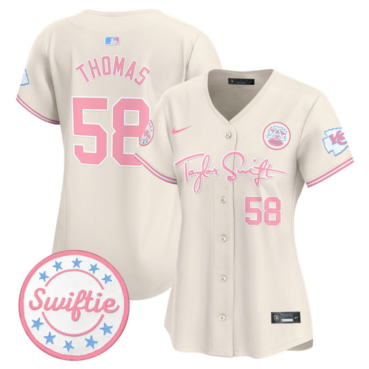 Camisa NFL Women’s Taylor Swift Bubblegum Pink Vapor Premier Limited Jersey