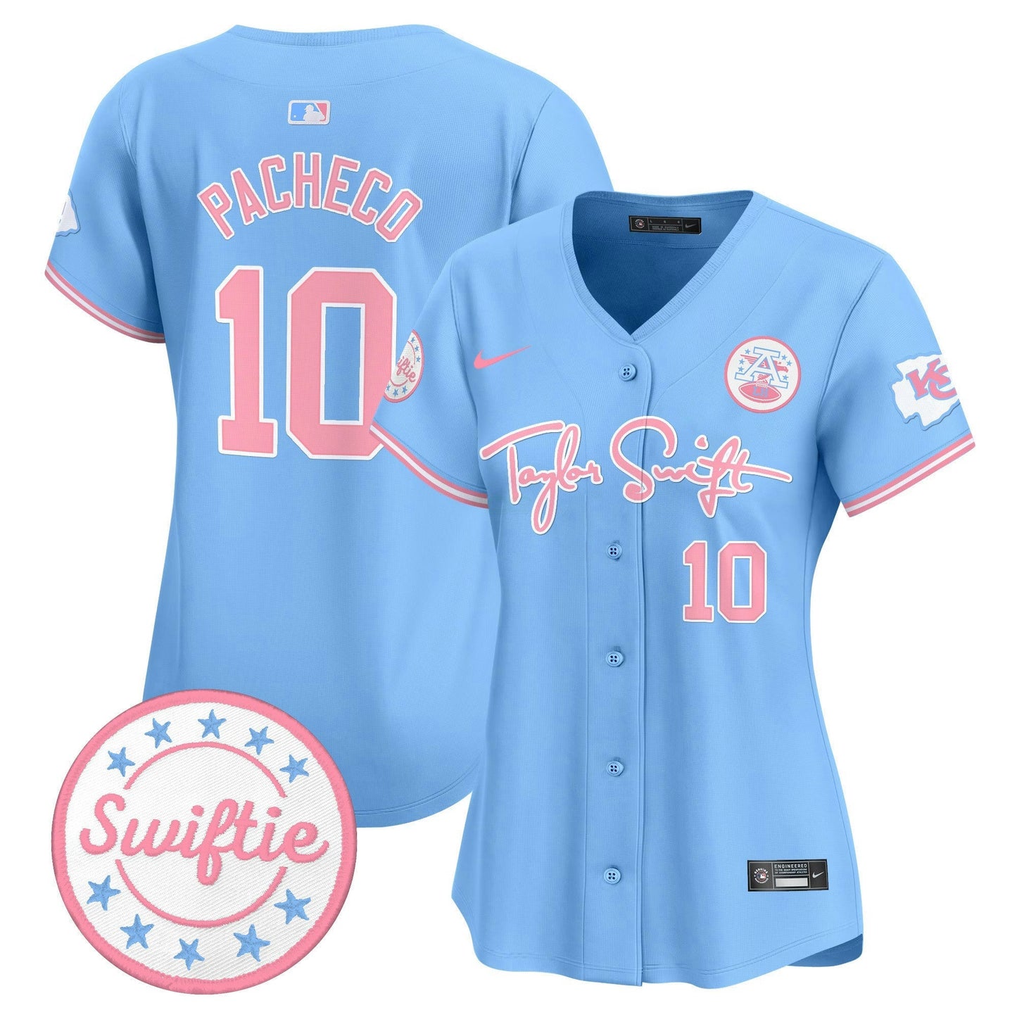 Camisa NFL Women’s Taylor Swift Bubblegum Pink Vapor Premier Limited Jersey