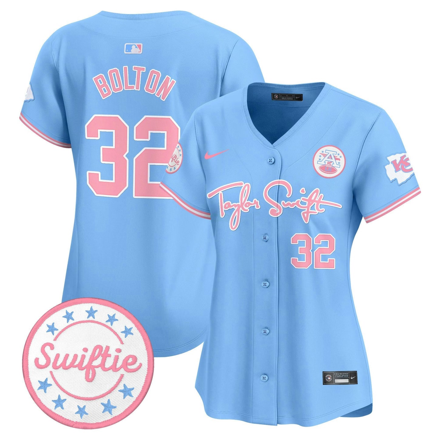 Camisa NFL Women’s Taylor Swift Bubblegum Pink Vapor Premier Limited Jersey