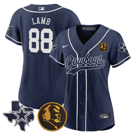 Camisa NFL Women’s Texas & John Madden Patch Jersey
