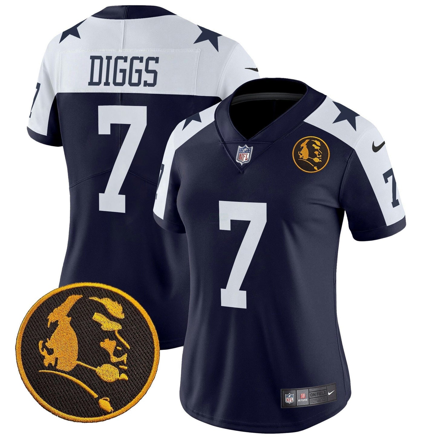 Camisa NFL Women’s Texas & John Madden Patch Vapor Limited Jersey V2