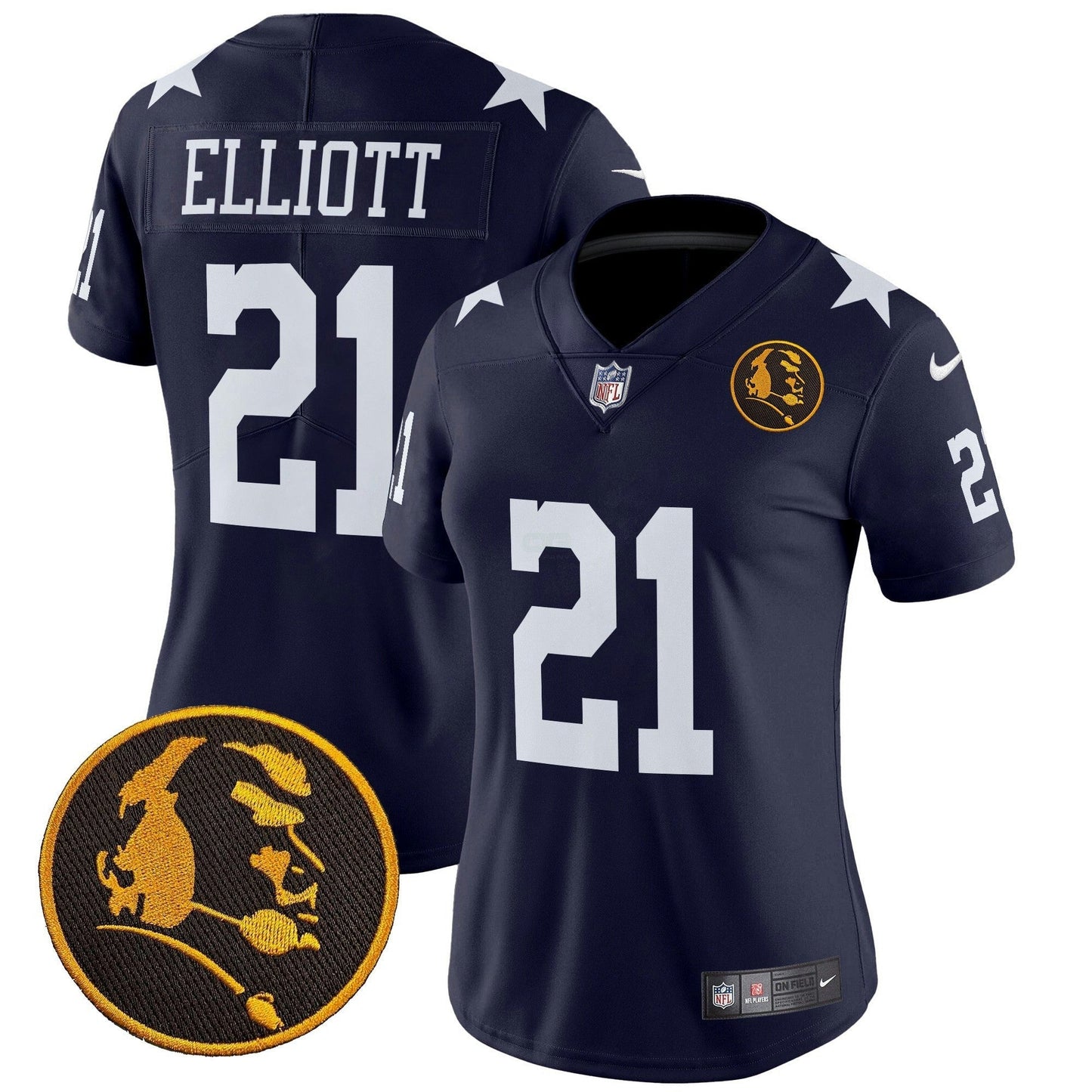 Camisa NFL Women’s Texas & John Madden Patch Vapor Limited Jersey V2