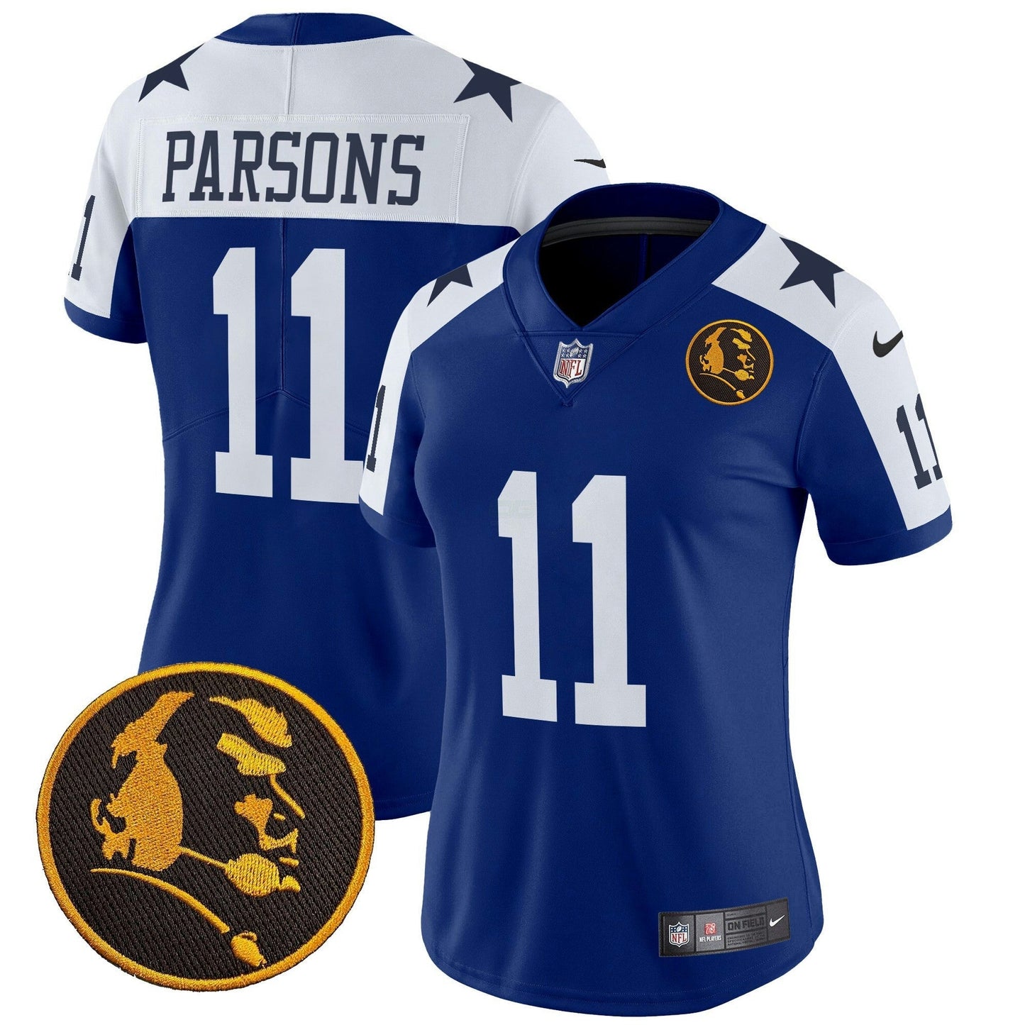 Camisa NFL Women’s Texas & John Madden Patch Vapor Limited Jersey V2