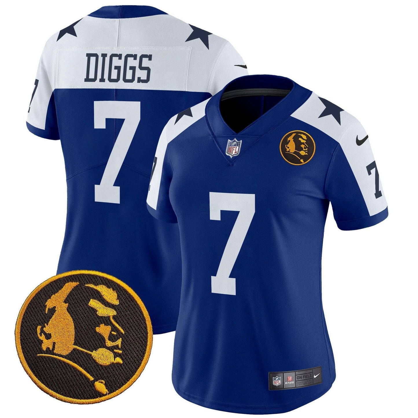 Camisa NFL Women’s Texas & John Madden Patch Vapor Limited Jersey V2