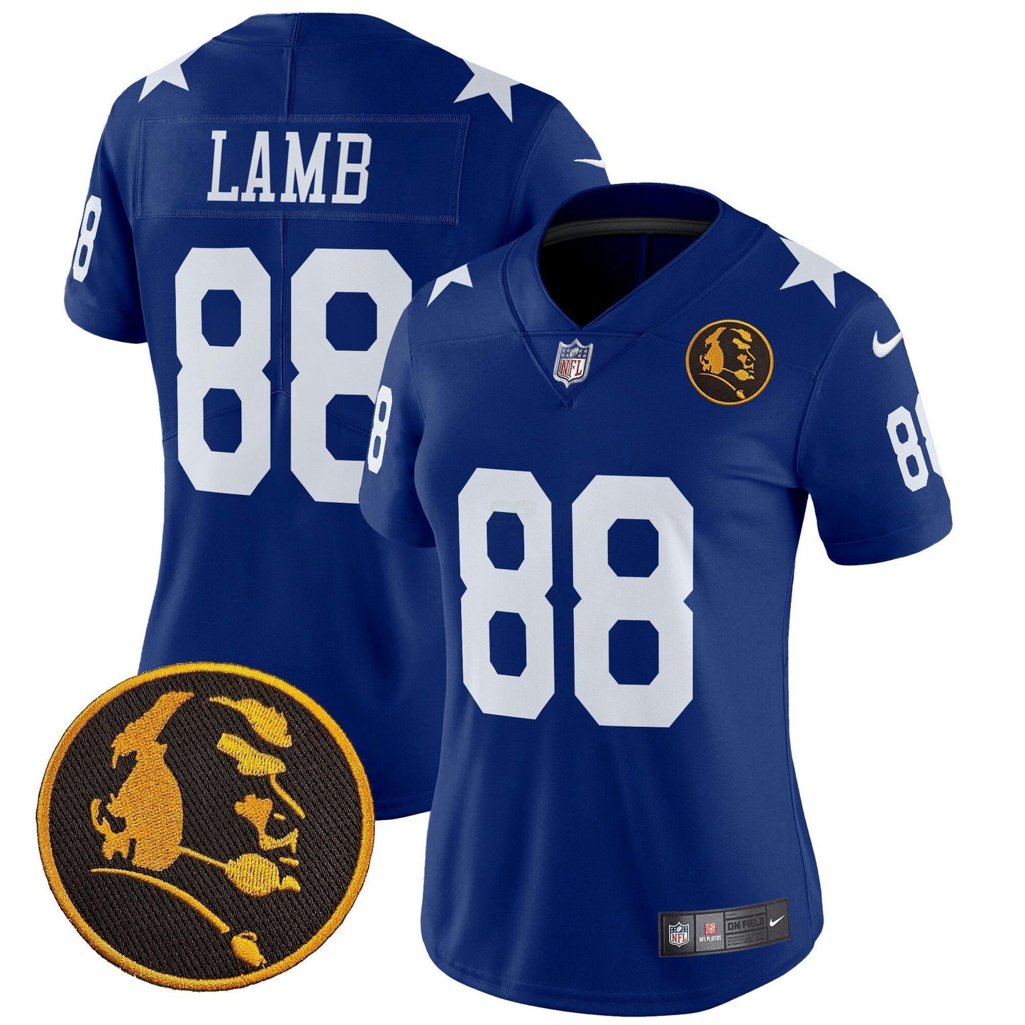 Camisa NFL Women’s Texas & John Madden Patch Vapor Limited Jersey V2