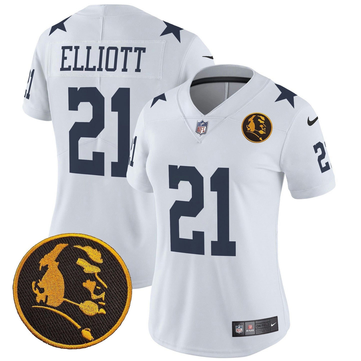 Camisa NFL Women’s Texas & John Madden Patch Vapor Limited Jersey V2