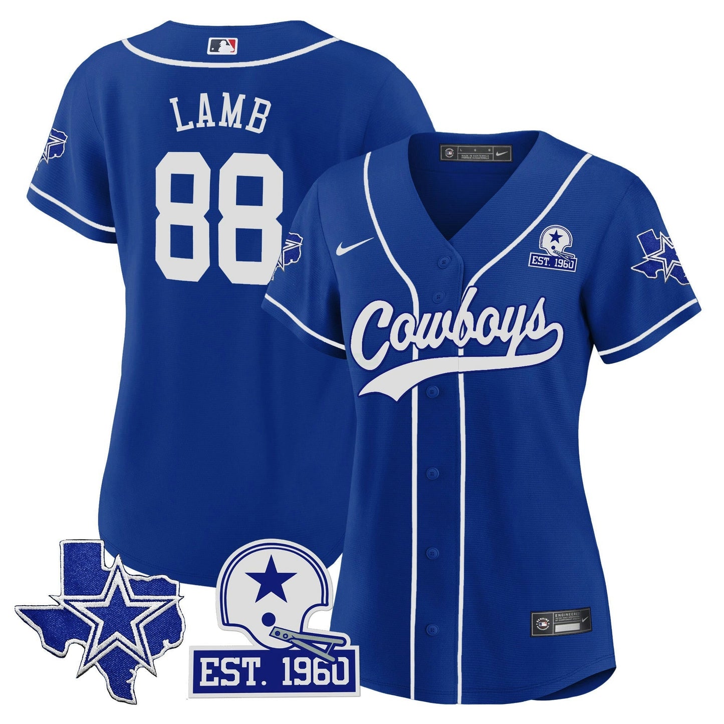 Camisa NFL Women’s Texas Patch Jersey