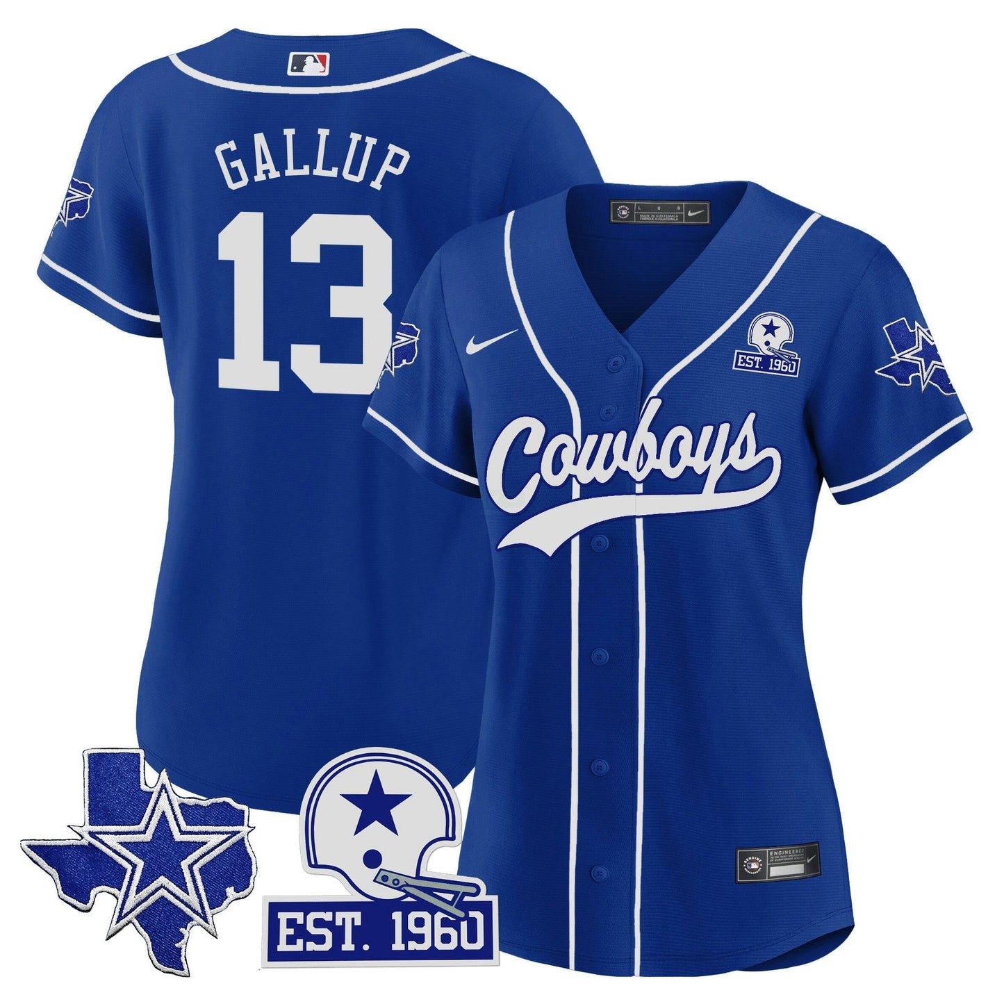 Camisa NFL Women’s Texas Patch Jersey