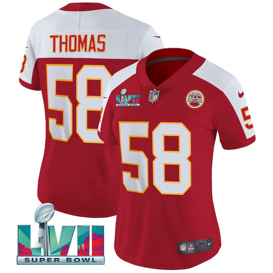 Camisa NFL Kansas City Chiefs Women’s Throwback Limited Vapor Jersey