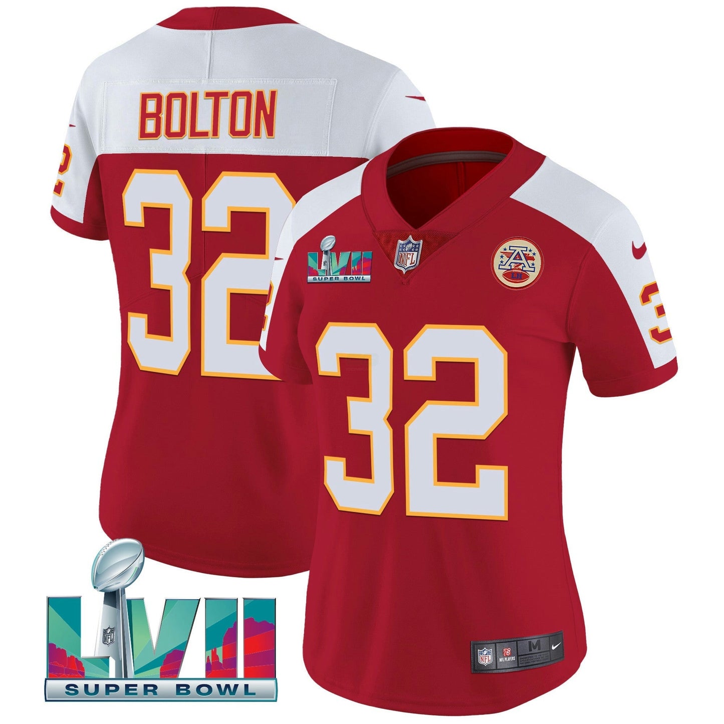 Camisa NFL Kansas City Chiefs Women’s Throwback Limited Vapor Jersey