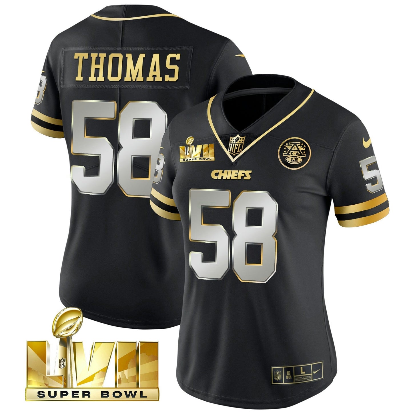 Camisa NFL Kansas City Chiefs Women’s Throwback Limited Vapor Jersey