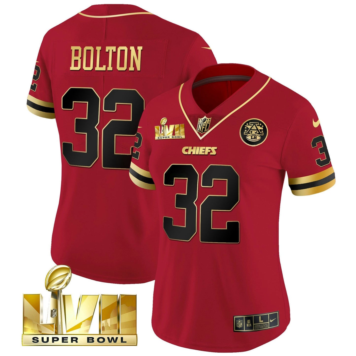 Camisa NFL Kansas City Chiefs Women’s Throwback Limited Vapor Jersey