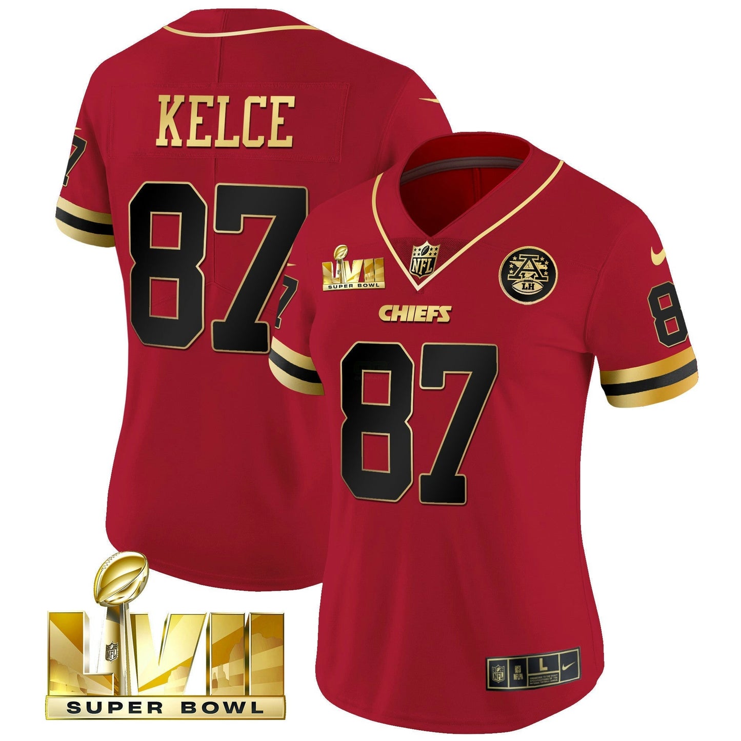 Camisa NFL Kansas City Chiefs Women’s Throwback Limited Vapor Jersey