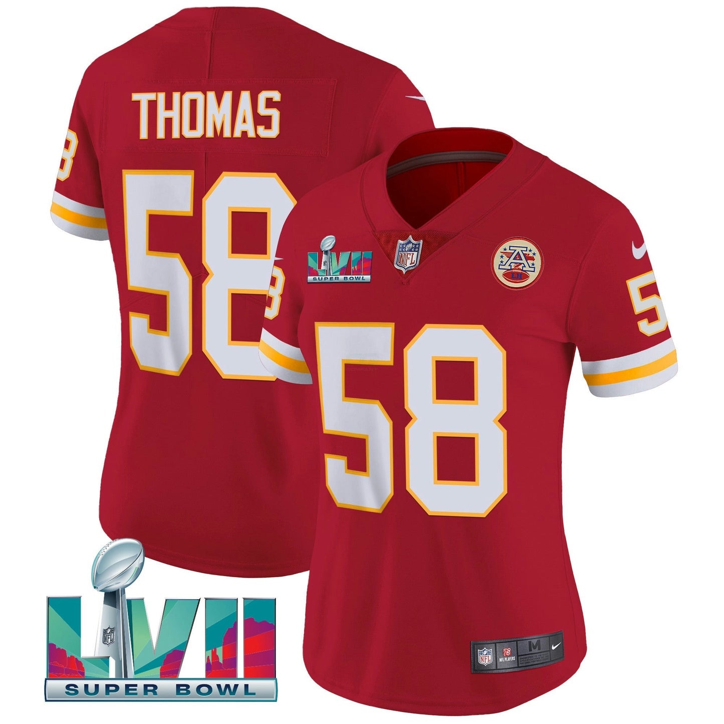 Camisa NFL Kansas City Chiefs Women’s Throwback Limited Vapor Jersey