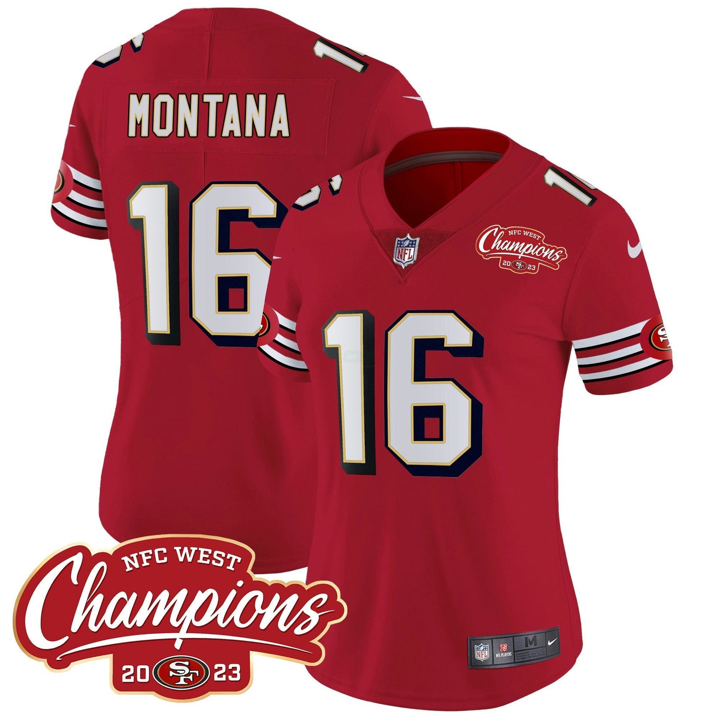 Camisa NFL Women’s Throwback NFC West Champions Patch Vapor Jersey