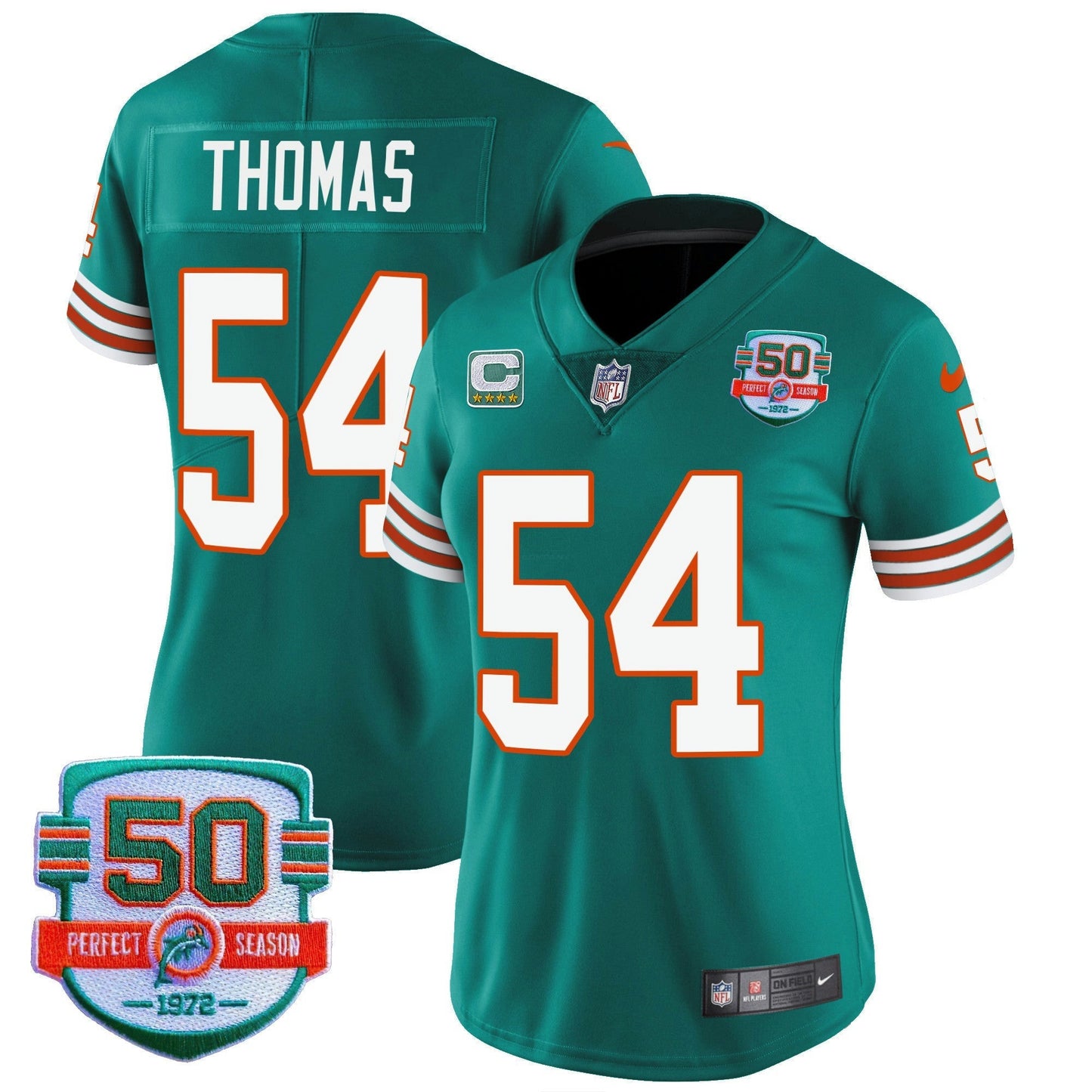 Camisa NFL Miami Dolphins Women’s Throwback Vapor Jersey