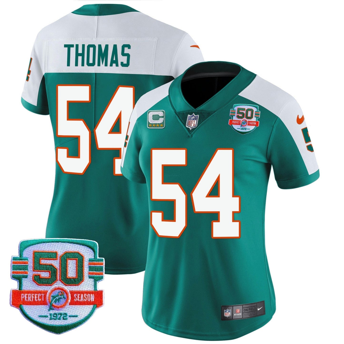 Camisa NFL Miami Dolphins Women’s Throwback Vapor Jersey
