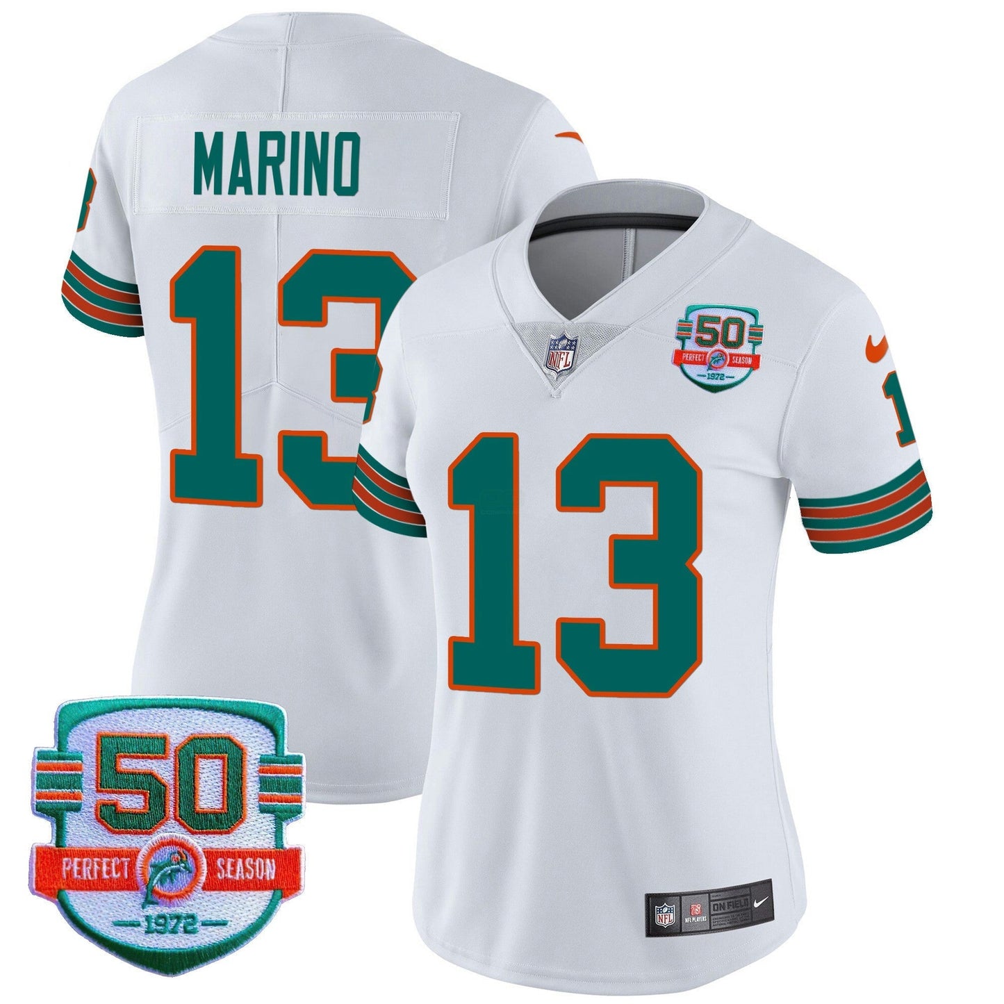 Camisa NFL Miami Dolphins Women’s Throwback Vapor Jersey