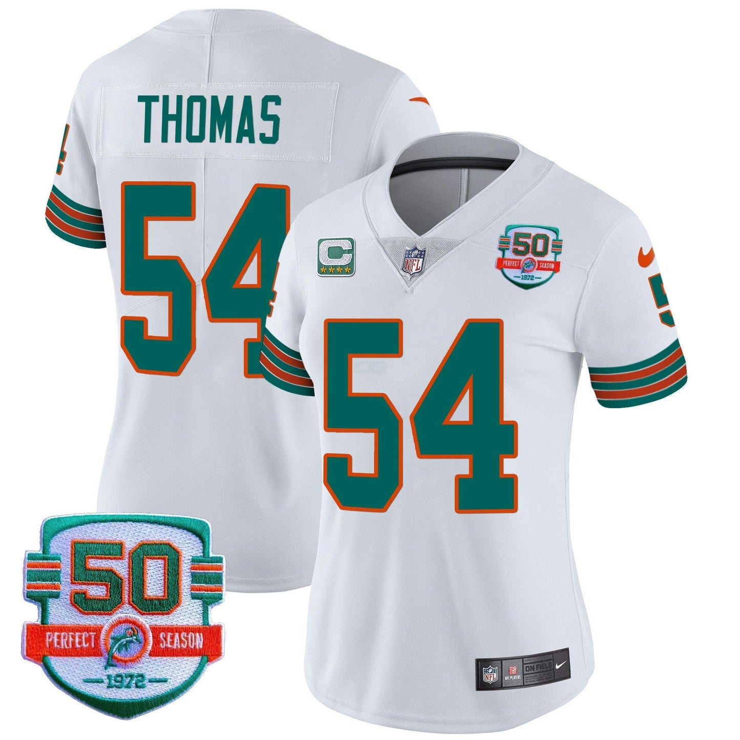 Camisa NFL Miami Dolphins Women’s Throwback Vapor Jersey