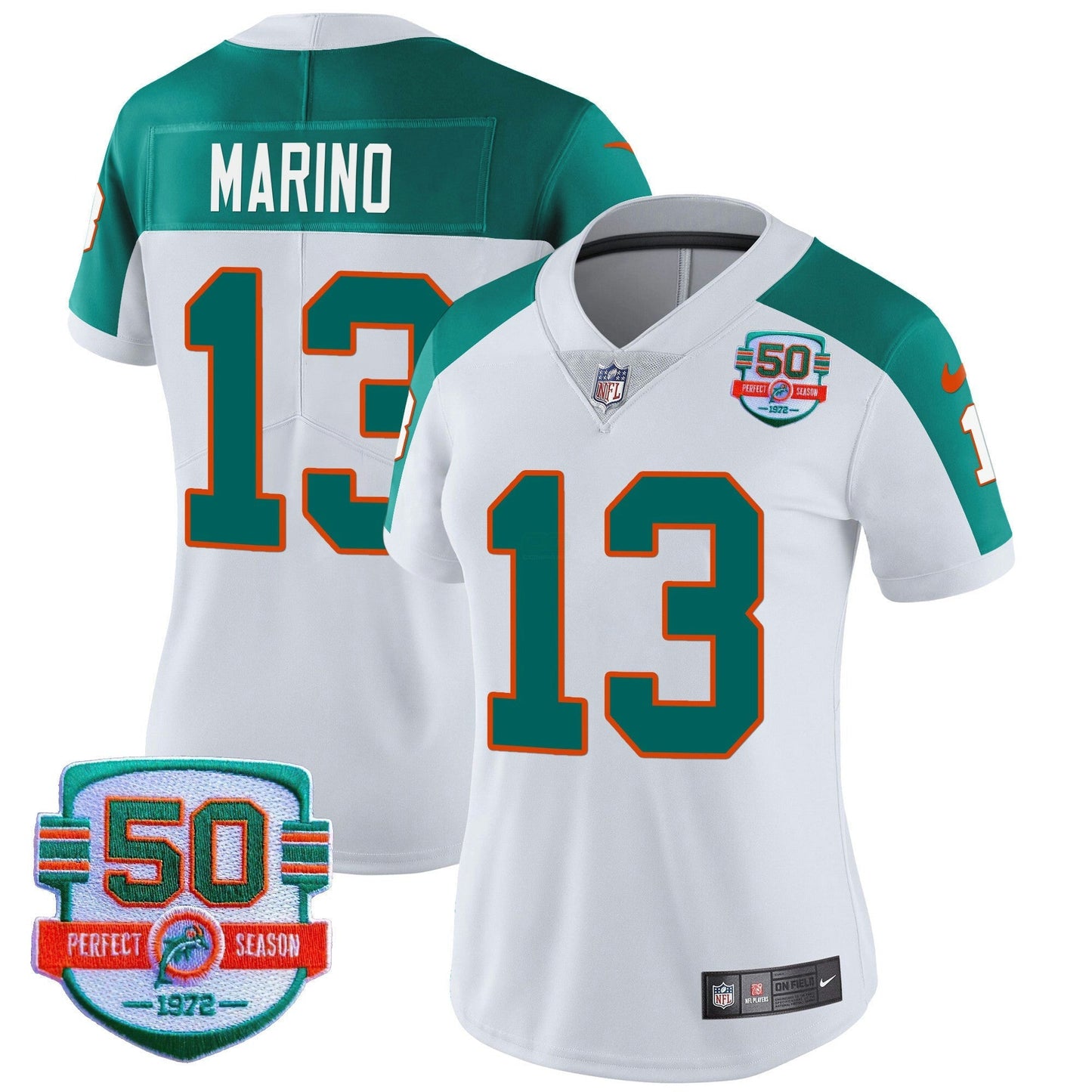 Camisa NFL Miami Dolphins Women’s Throwback Vapor Jersey