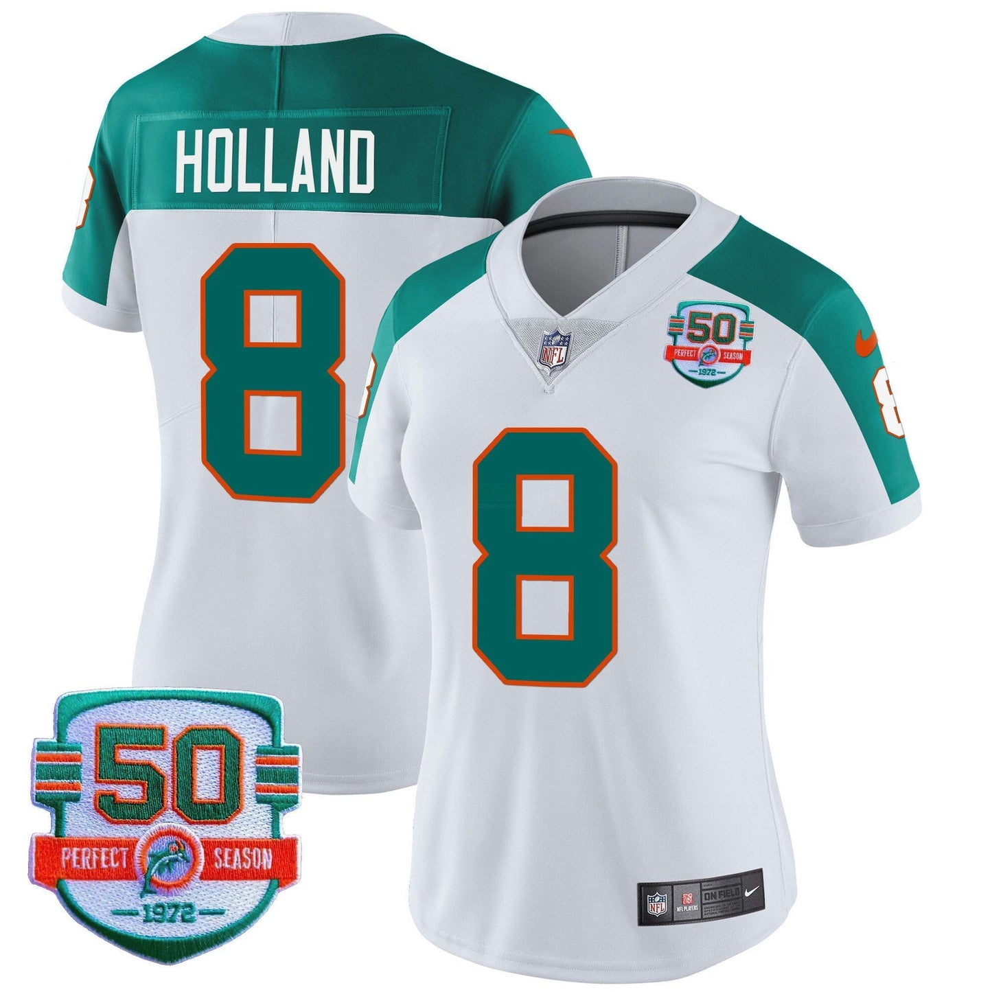 Camisa NFL Miami Dolphins Women’s Throwback Vapor Jersey