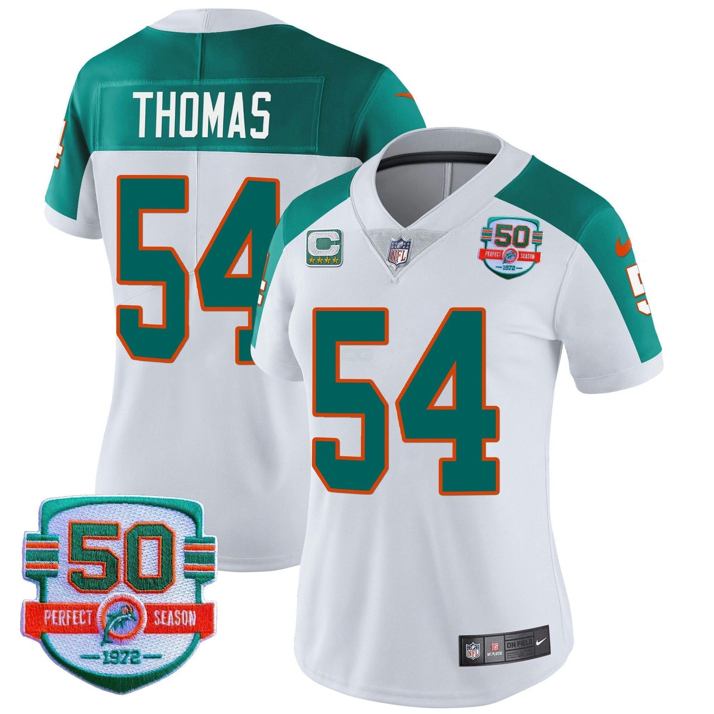 Camisa NFL Miami Dolphins Women’s Throwback Vapor Jersey