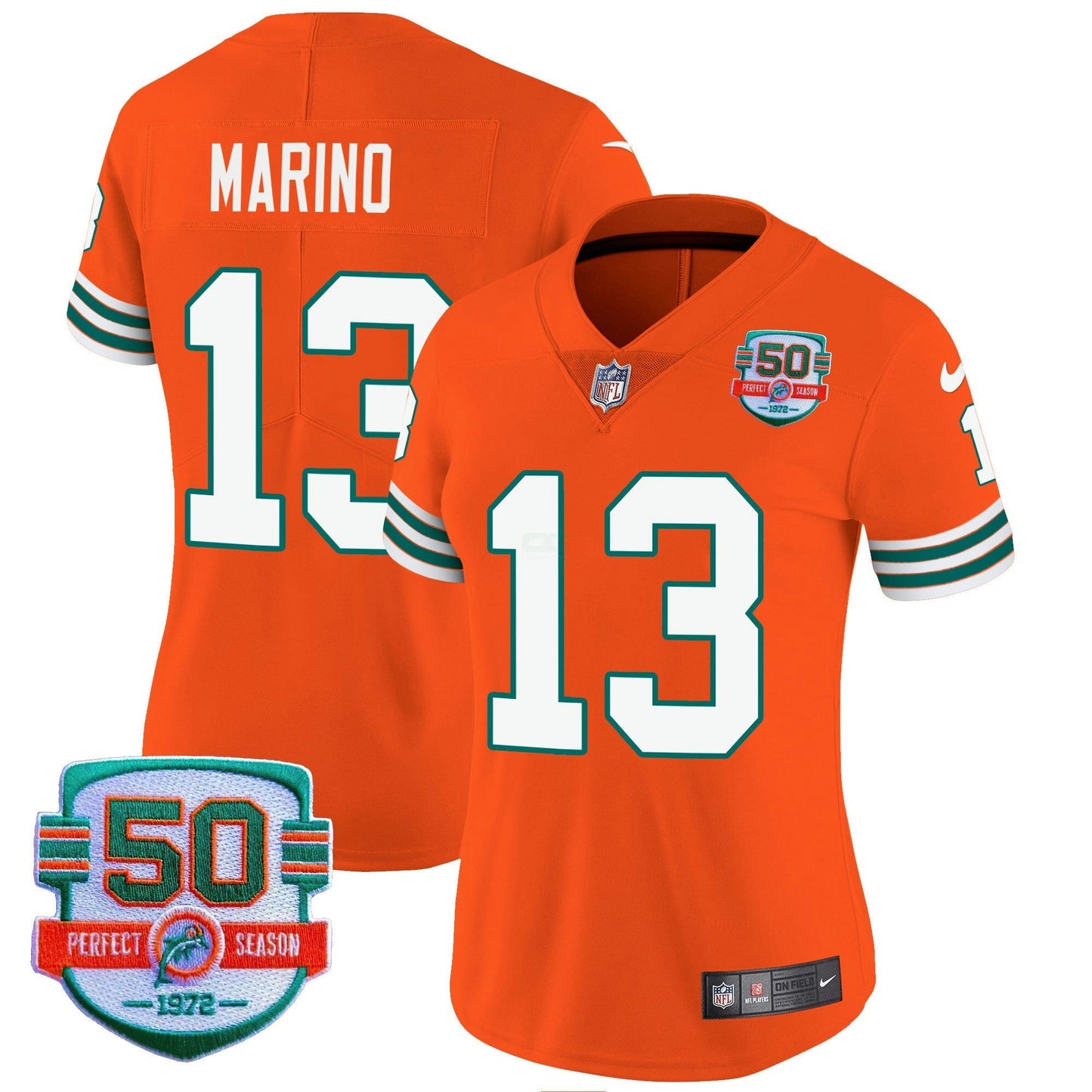 Camisa NFL Miami Dolphins Women’s Throwback Vapor Jersey