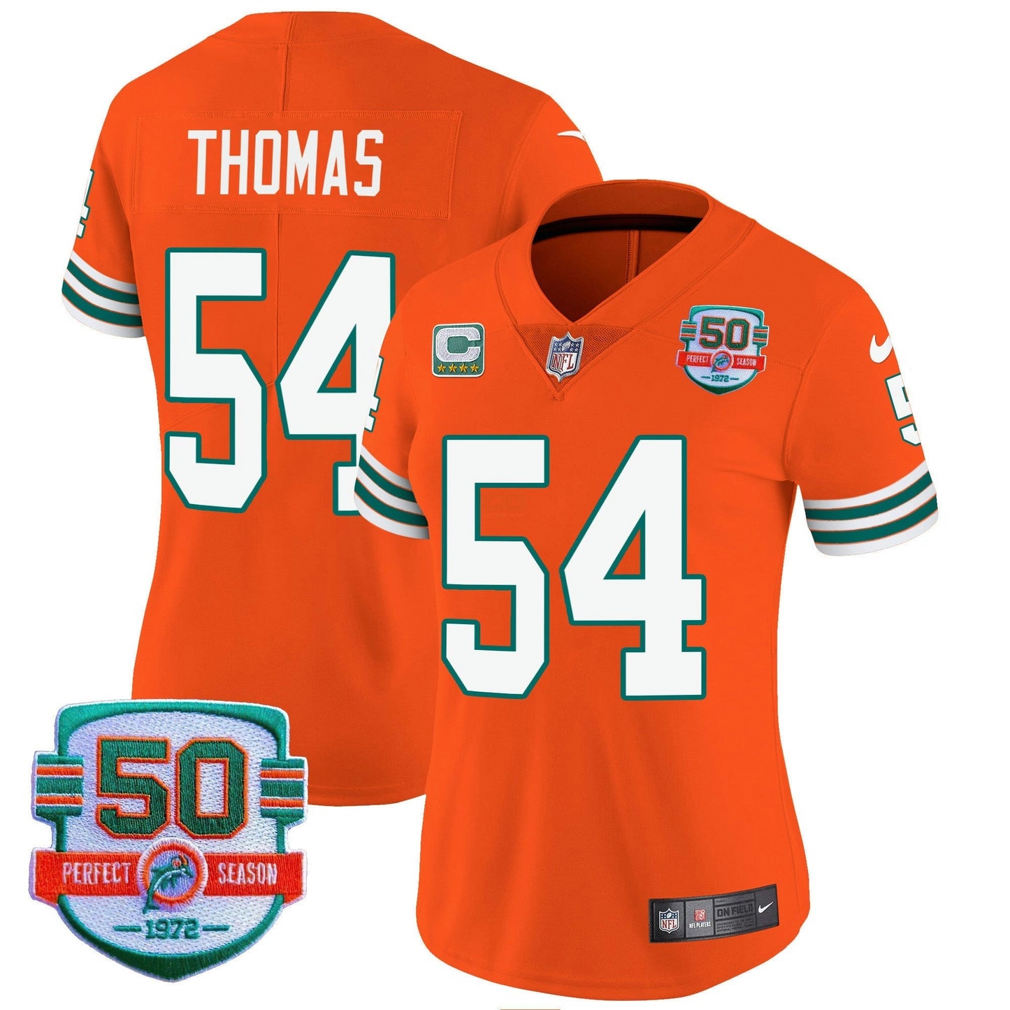 Camisa NFL Miami Dolphins Women’s Throwback Vapor Jersey