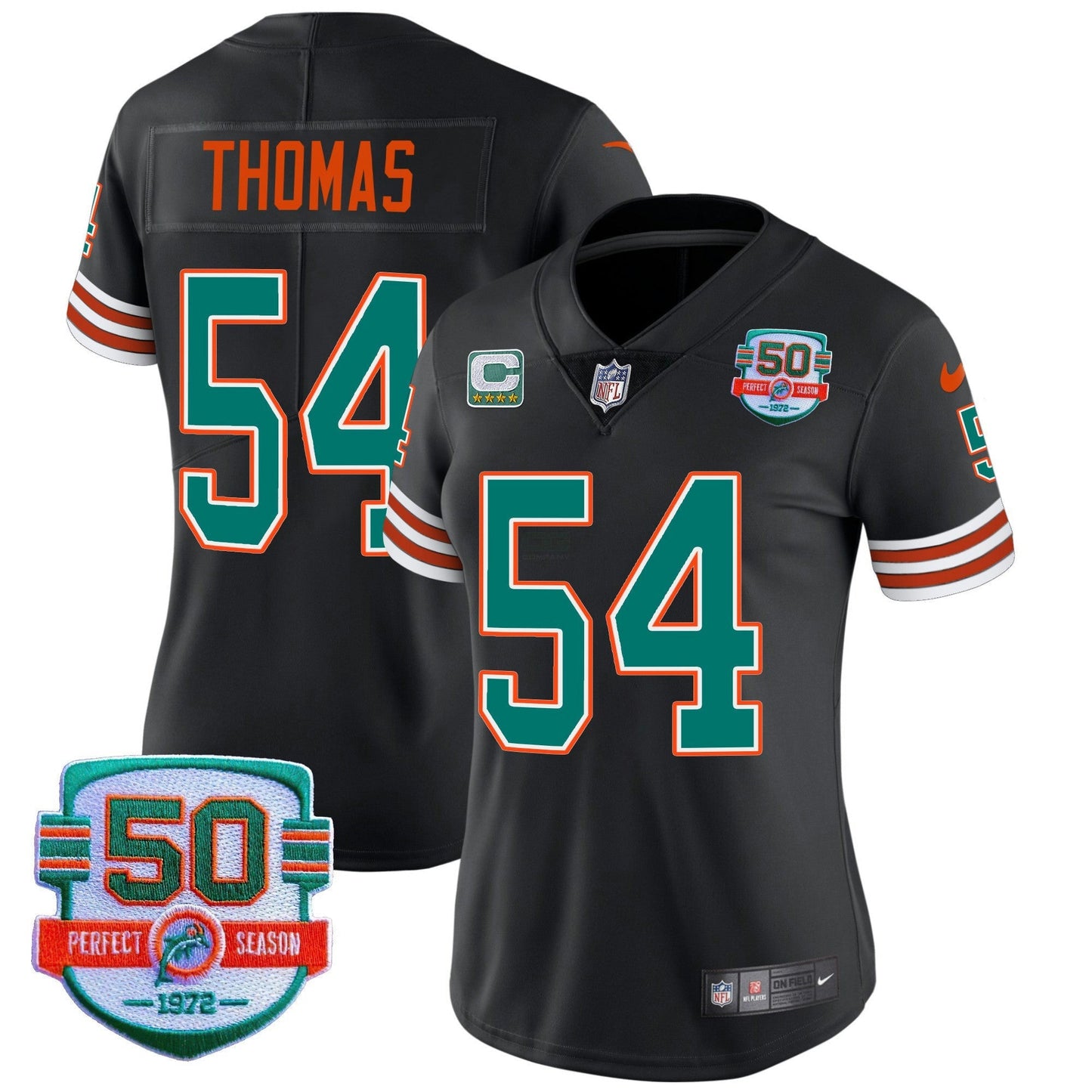 Camisa NFL Miami Dolphins Women’s Throwback Vapor Jersey