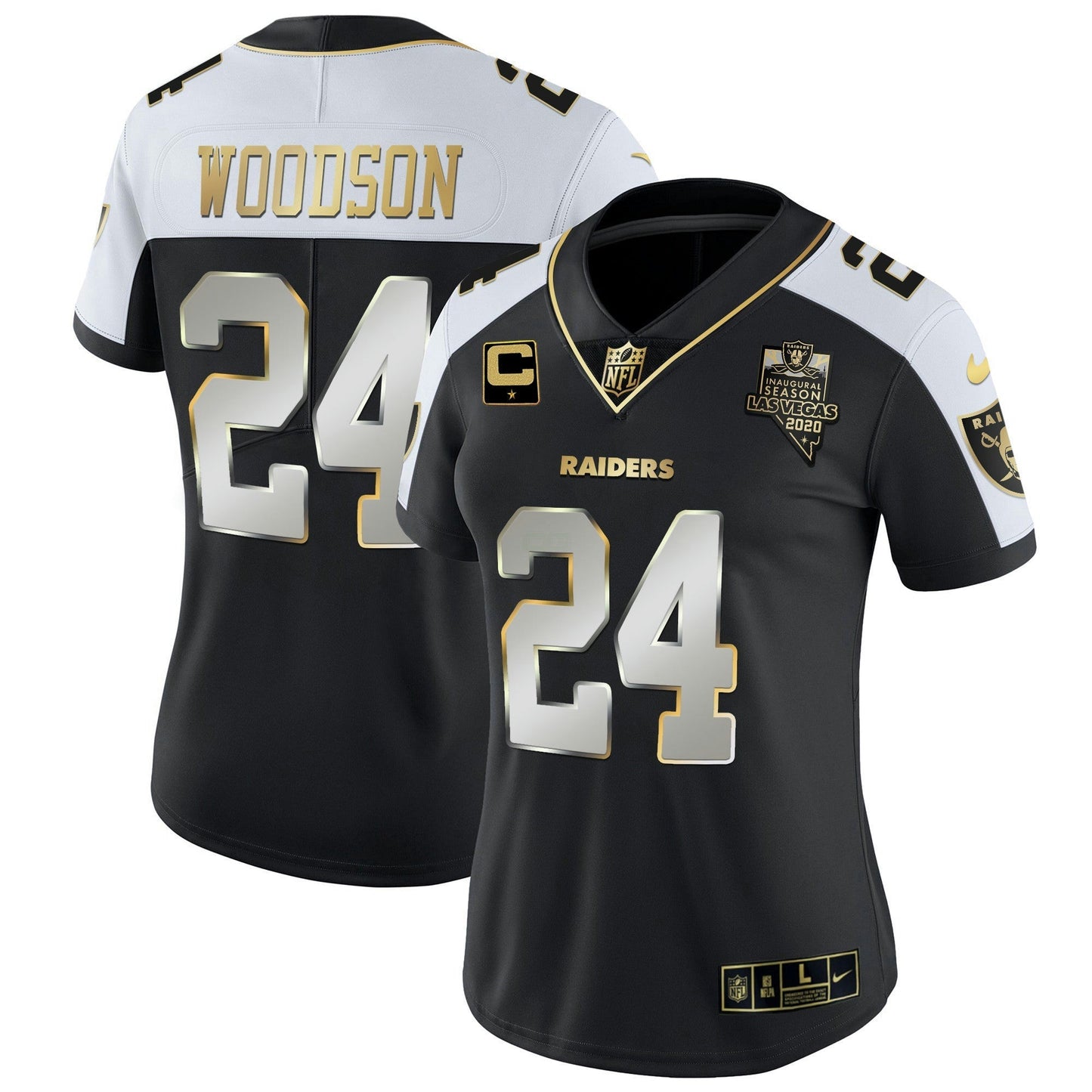 Camisa NFL Las Vegas Raiders Women’s Vapor Dourada Jersey