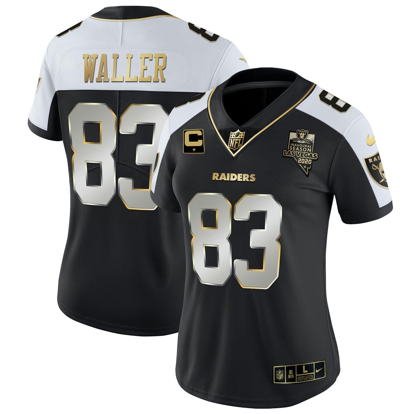 Camisa NFL Las Vegas Raiders Women’s Vapor Dourada Jersey