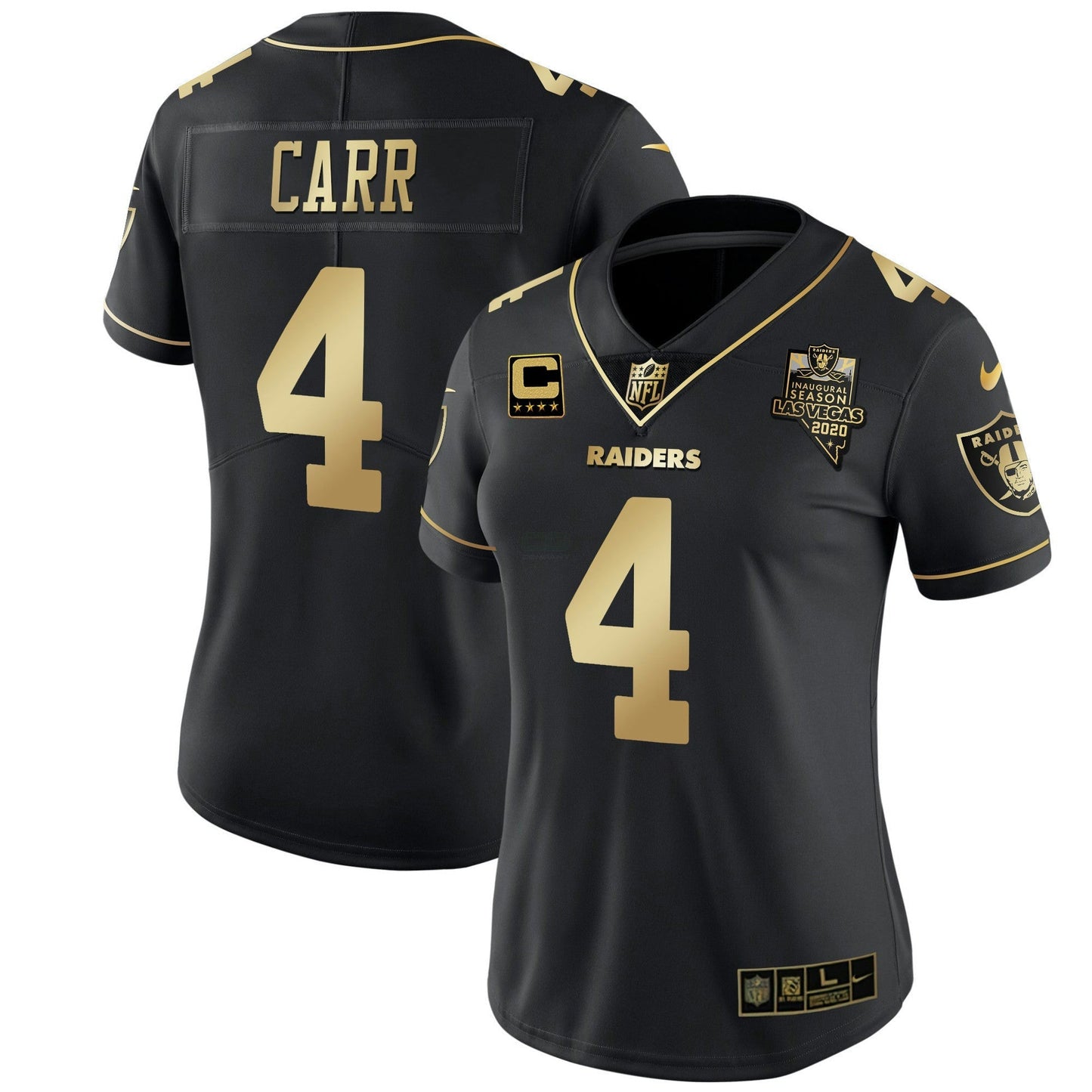 Camisa NFL Las Vegas Raiders Women’s Vapor Dourada Jersey