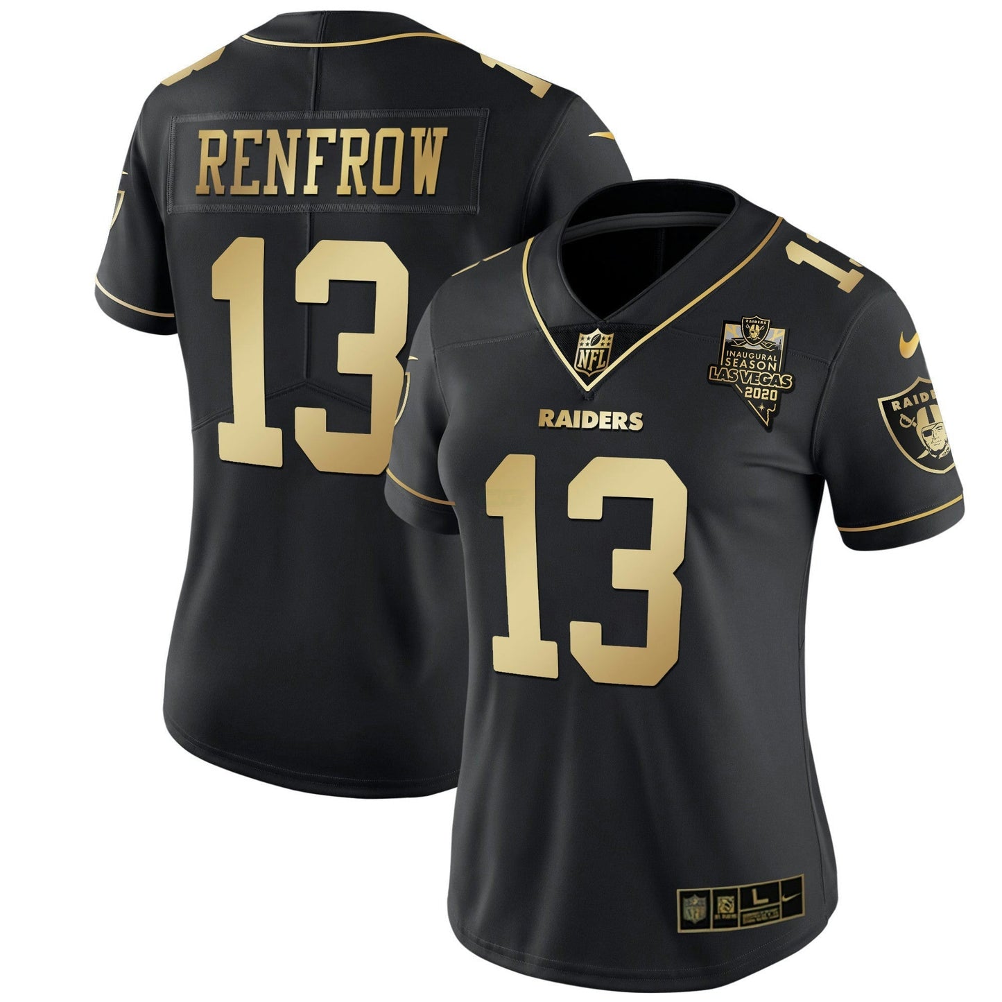 Camisa NFL Las Vegas Raiders Women’s Vapor Dourada Jersey