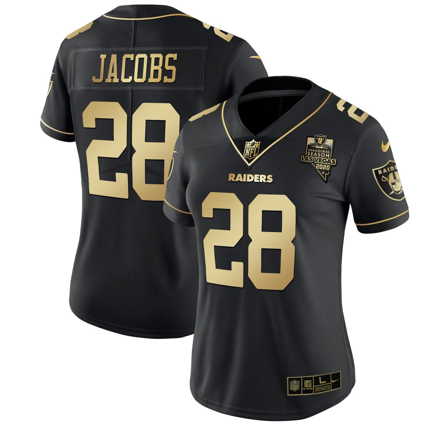 Camisa NFL Las Vegas Raiders Women’s Vapor Dourada Jersey