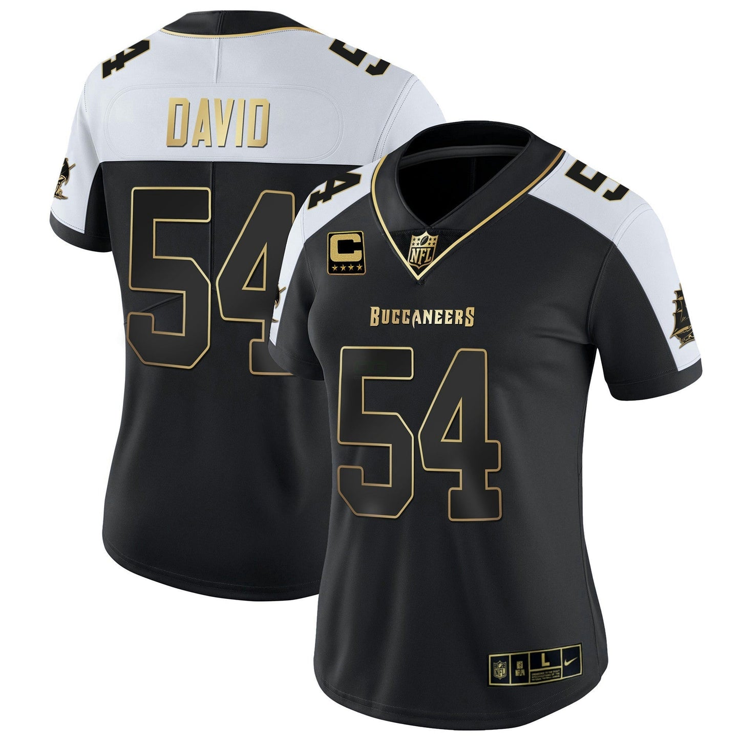 Camisa NFL Tampa Bay Buccaneers Women’s Vapor Dourada Jersey