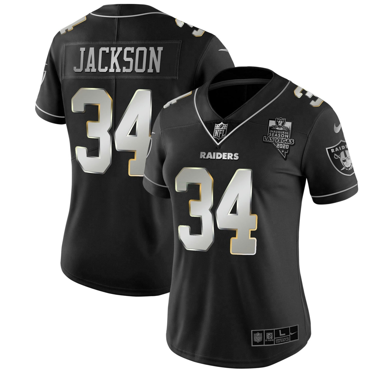 Camisa NFL Las Vegas Raiders Women’s Vapor Dourada Jersey