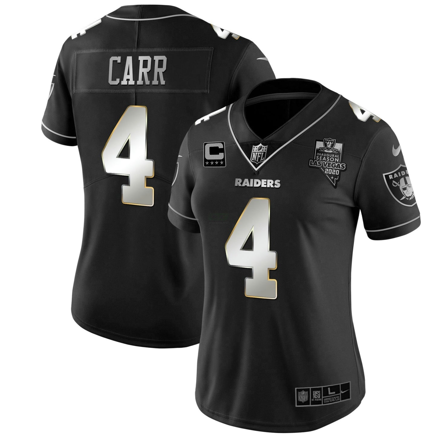 Camisa NFL Las Vegas Raiders Women’s Vapor Dourada Jersey