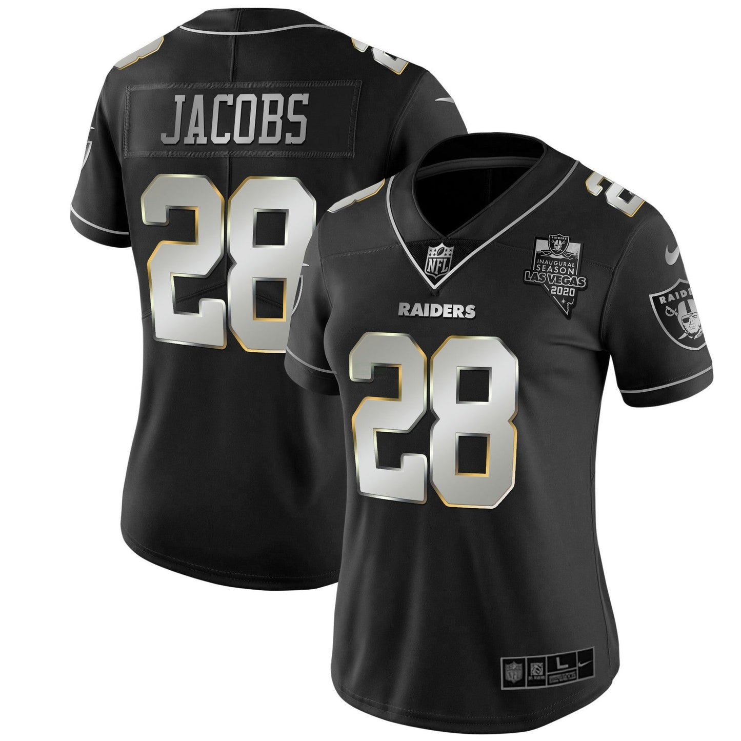 Camisa NFL Las Vegas Raiders Women’s Vapor Dourada Jersey