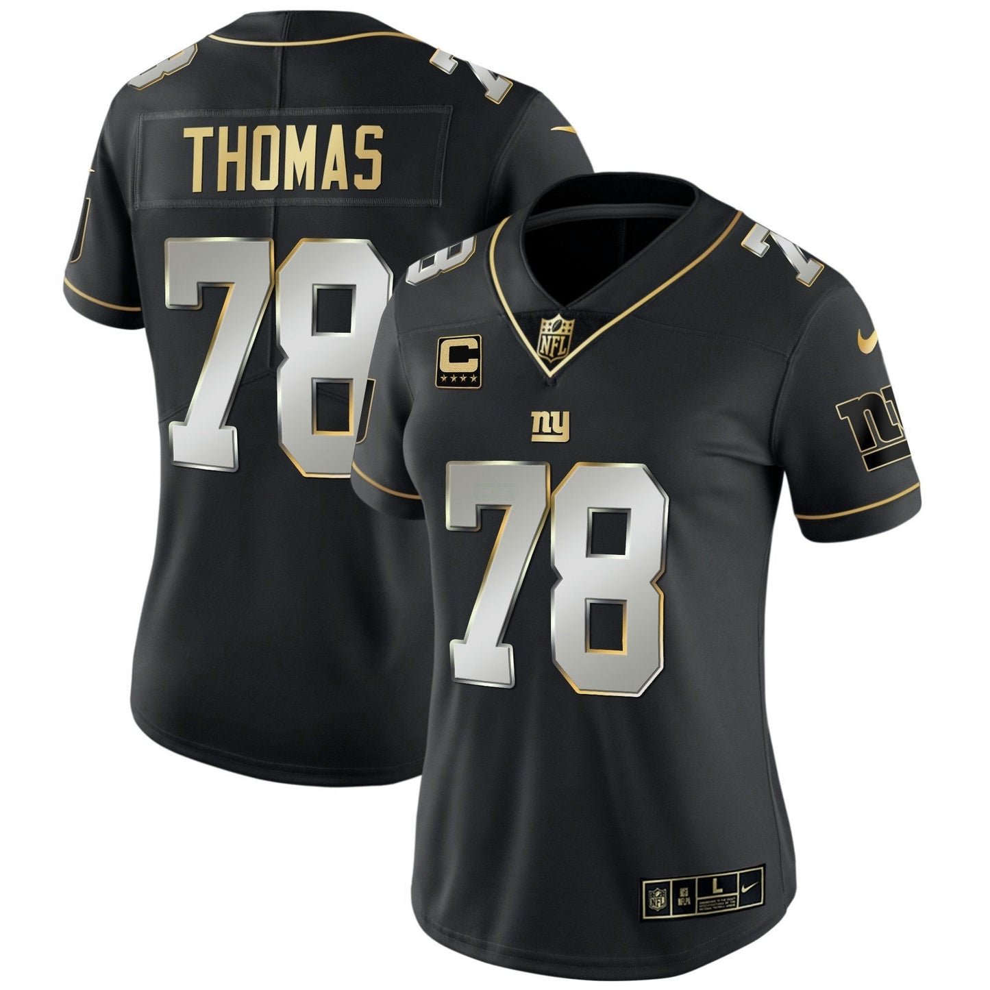 Camisa NFL New York Giants Women’s Vapor Dourada Jersey