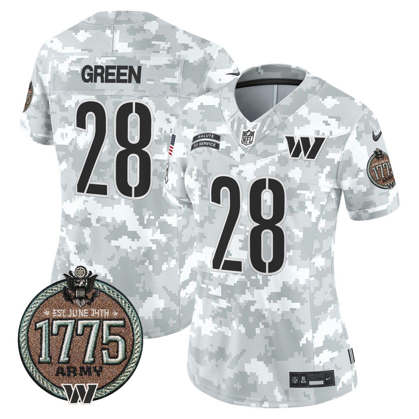 Camisa NFL Women’s Washington 2024 Salute to Service Establishment Year Patch Vapor Limited Jersey